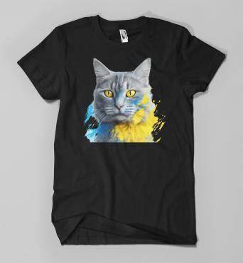 T-Shirt Ukraine Katze