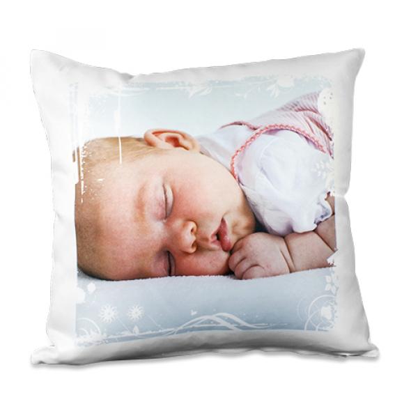 Kissenbezug weiß satiniert mit Wunschdruck 40x40cm